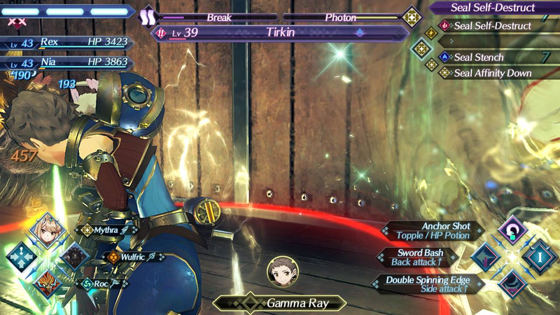 A typical glimpse of combat in Xenoblade Chronicles 2, which is messy, chaotic, and overwhelming.